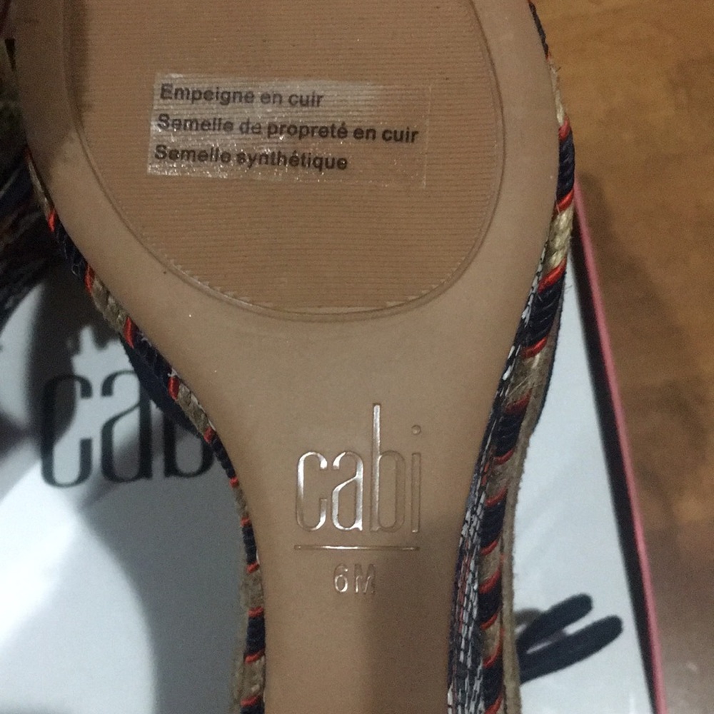 Women Cabi lace up wedges size 6 - Picture 4 of 6